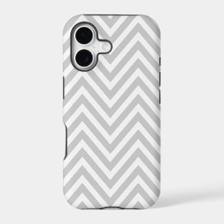 GRAU-WEIßES CHEVRON-MUSTER