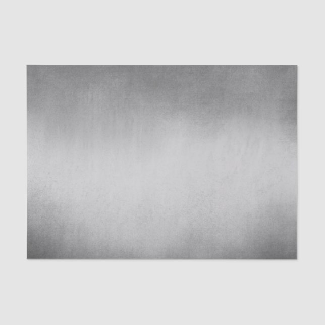 Grau White Ombre Modern Seidenpapier (Vorderseite)