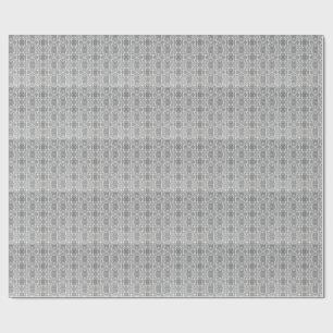 Grau White Stone Tiles Mosaic Muster Geschenkpapier