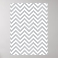 Grau & White Zig Zags