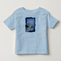 Grau Wolf & Rocky Mountains Wildlife Art T - Shirt
