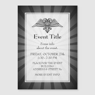 Grauadler mit zwei Köpfen Magnetkarte