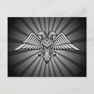 Grauadler mit zwei Köpfen Postkarte