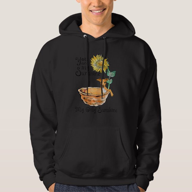Graubäder in einer Tube mit Sonnenblumen Hoodie (Vorderseite)