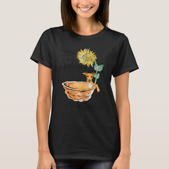 Graubäder in einer Tube mit Sonnenblumen T-Shirt (Vorderseite)