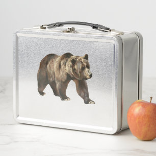Graubär Metall-Lunchbox Metall Brotdose
