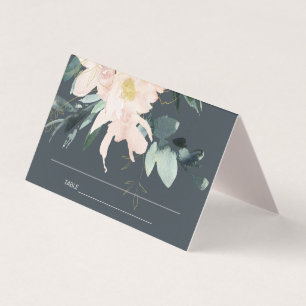 GRAUBBLUSH FLORAL WATERCOLOR WEDD PLATZKARTEN