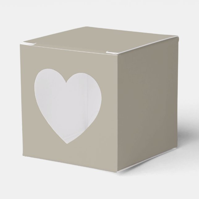 Graubeige Geschenkschachtel (Vorderseite)