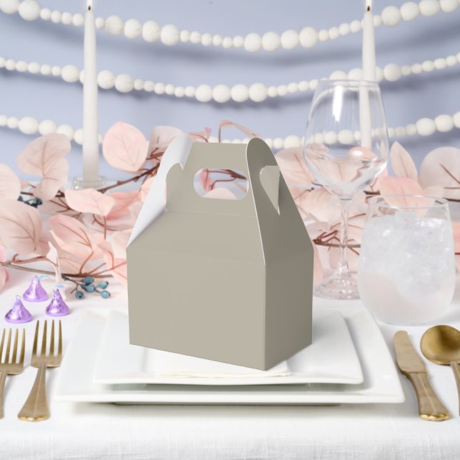 Graubeige Geschenkschachtel (Hochzeit)