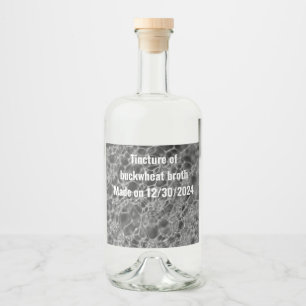 Graubläschen-Design Alkoholflaschenetikett