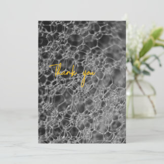 Graubläschen-Design Dankeskarte