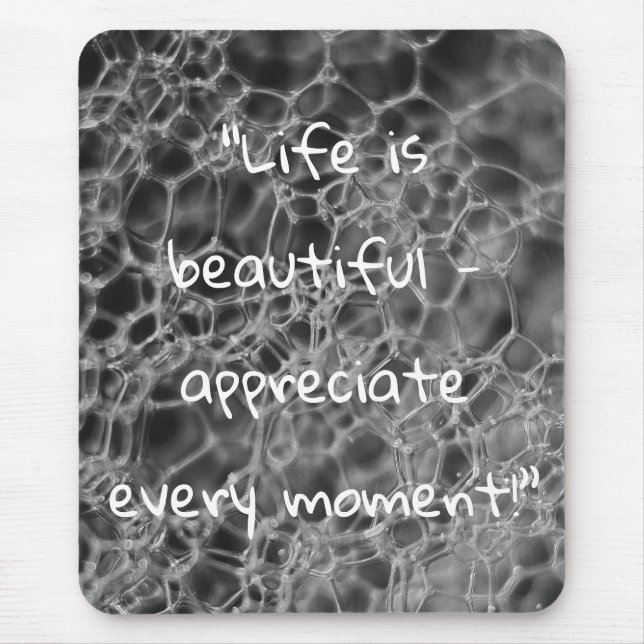 Graubläschen-Design Mousepad (Vorne)