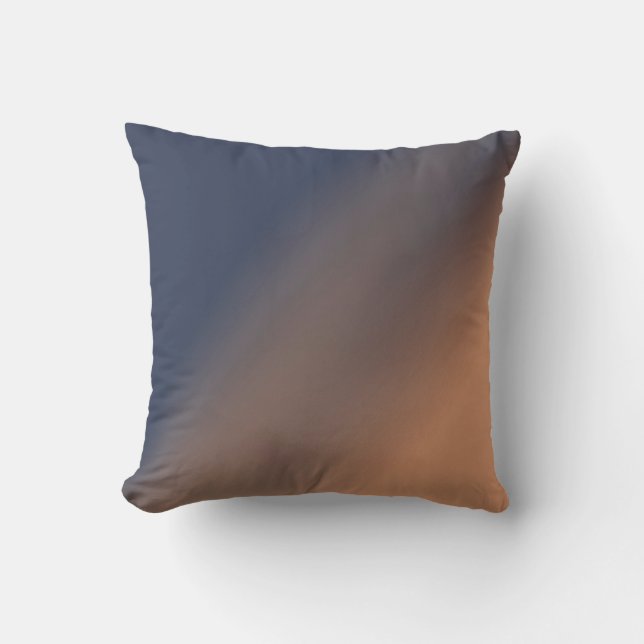 Graublau und beige Gradienten. Kissen (Vorderseite)