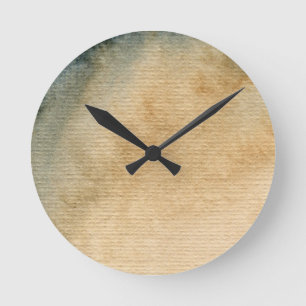 graublaue Hintergrundfarbe 7 Runde Wanduhr