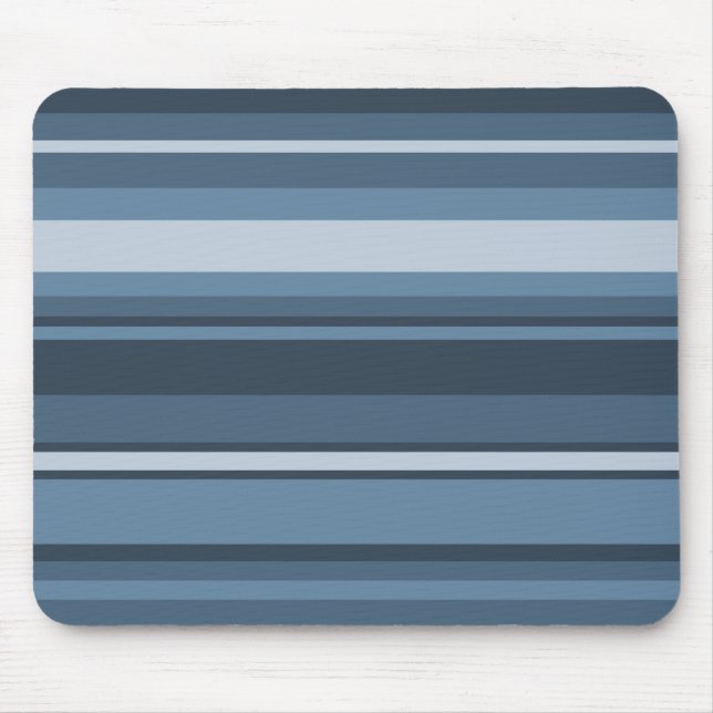 Graublaue Streifen Mousepad (Vorne)