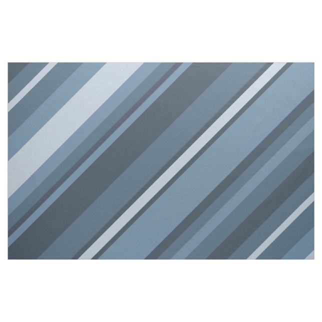 Graublaue Streifen Stoff (Fat Quarter (45,7 x 55,9 cm))