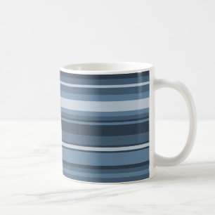 Graublaue Streifen Tasse