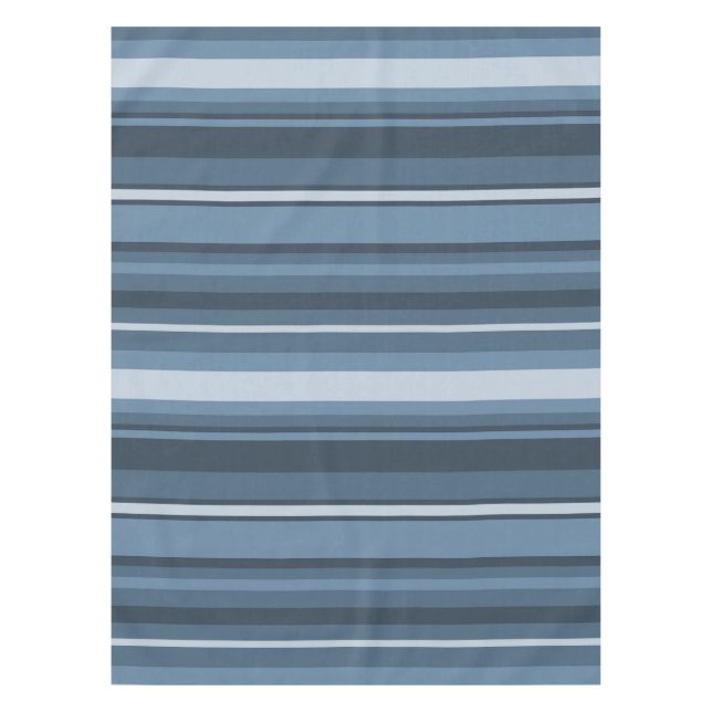 Graublaue Streifen Tischdecke (Vorderseite)