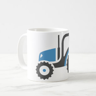 Graublauer Traktor Kaffeetasse