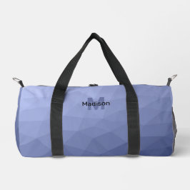 Graublaues geometrisches Maschenmuster Monogram Duffle Bag