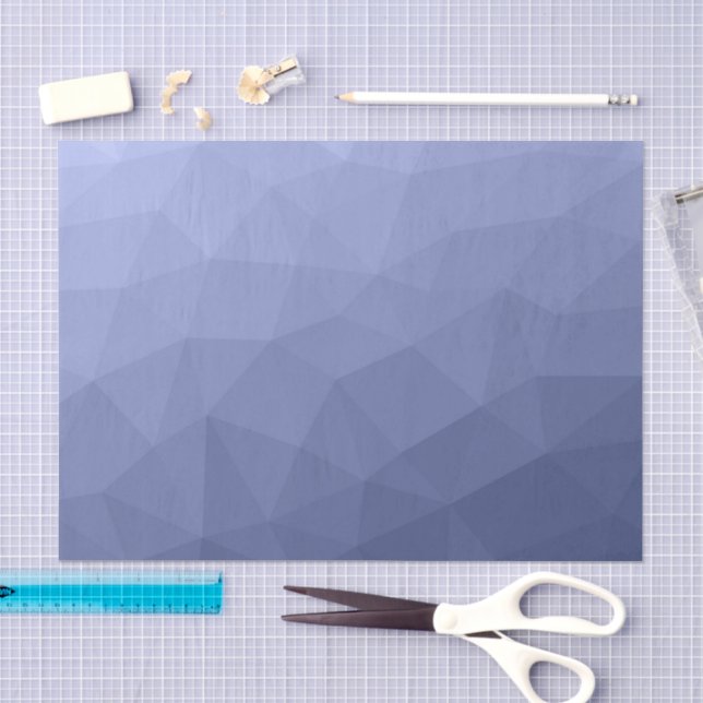 Graublaues geometrisches Muster Seidenpapier (Handwerk)