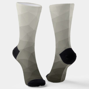 Graubraun-Licht-Armee Gefälle geometrische Netz Socken