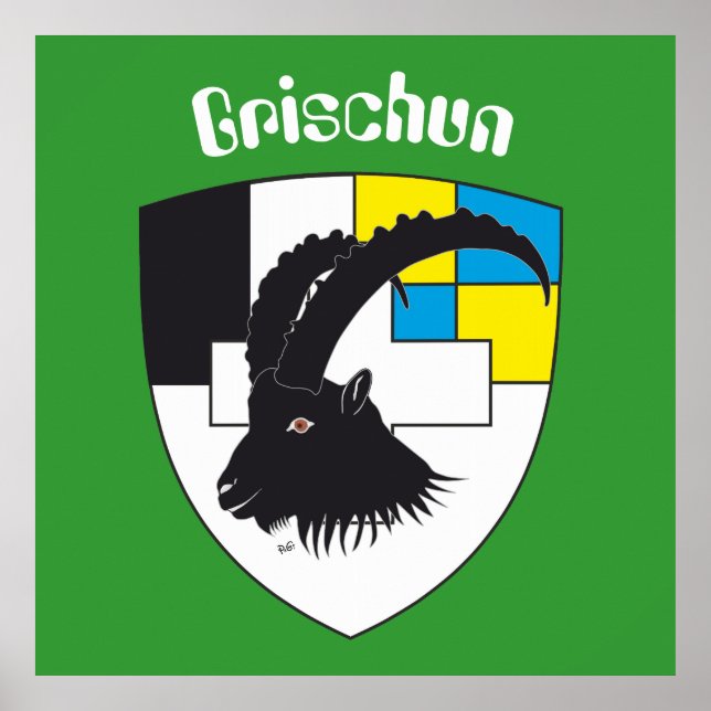 Graubünden Grigioni Grischun Poster (Vorne)