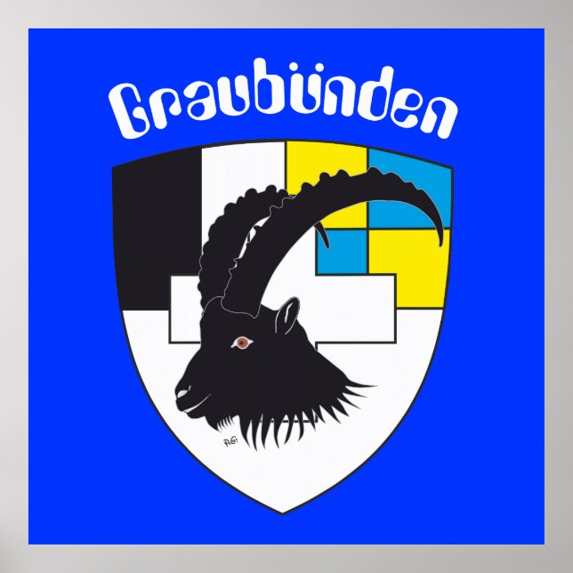 Graubünden Grigioni Grischun Poster (Vorne)