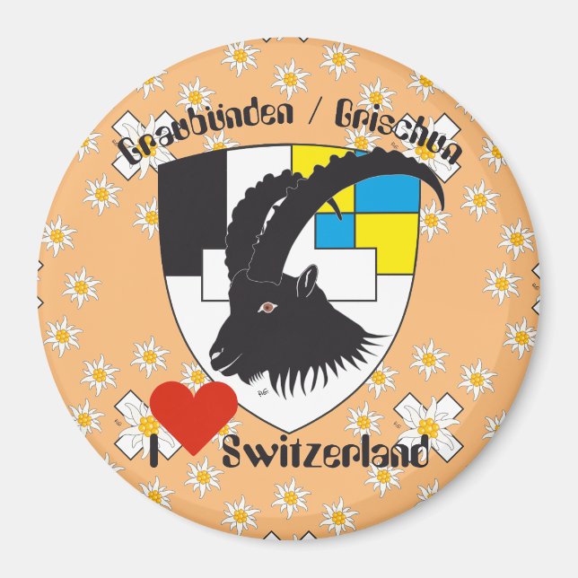 Graubünden Schweiz Magnet (Vorne)