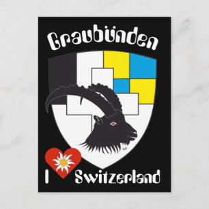 Graubünden Schweiz Postkarte