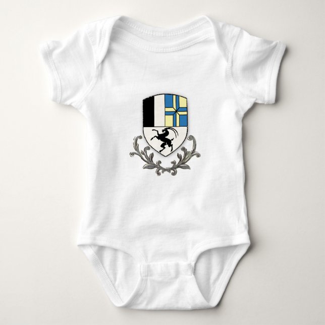Graubunden wScroll Baby Strampler (Vorderseite)