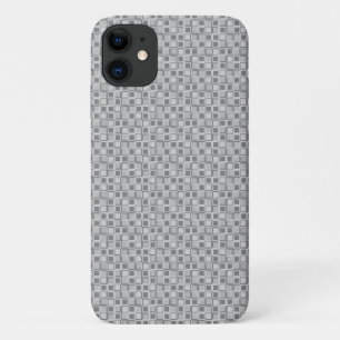 Graue 70er-Jahre-Style-Quadrate Case-Mate iPhone Hülle