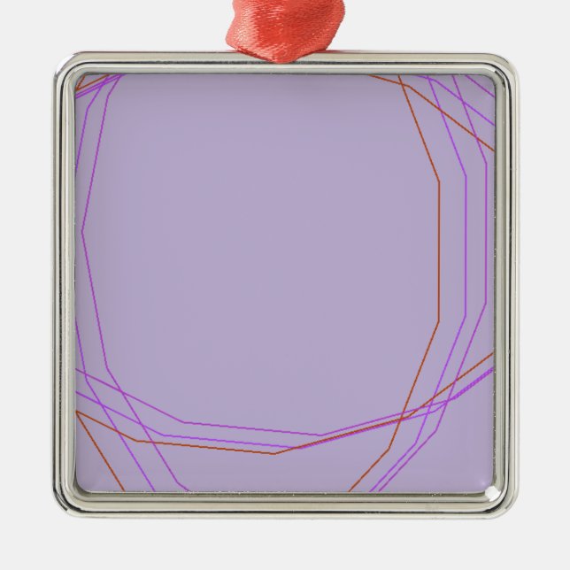 Graue 8297 abstrakte Kunst Silbernes Ornament (Vorne)
