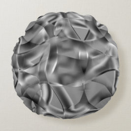 Graue, abgerundete Formen, in hellen Tönen Rundes Kissen