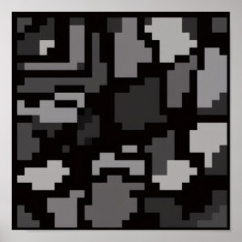 Graue abstrakte Kunst Poster