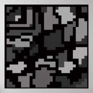 Graue abstrakte Kunst Poster
