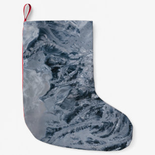 Graue abstrakte Malerei Kleiner Weihnachtsstrumpf