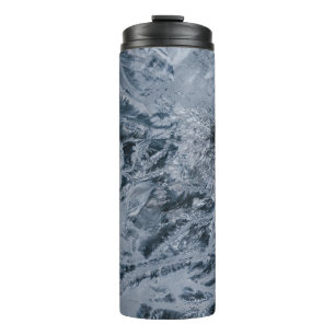 Graue abstrakte Malerei Thermosbecher