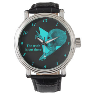 Graue Alien, die Wahrheit ist da draußen Armbanduhr