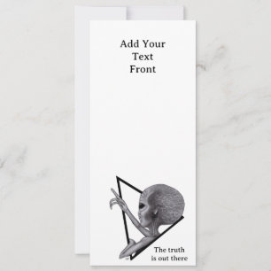 Graue Alien, die Wahrheit ist da draußen Einladung