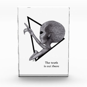 Graue Alien, die Wahrheit ist da draußen Fotoblock
