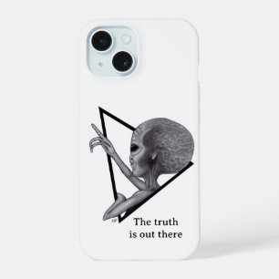 Graue Alien, die Wahrheit ist da draußen iPhone 15 Hülle