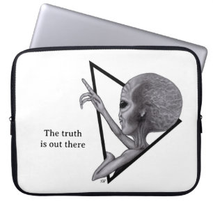 Graue Alien, die Wahrheit ist da draußen Laptopschutzhülle