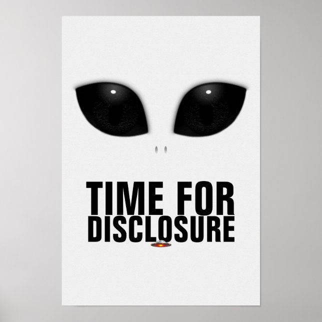 Graue Alien Eyes Disclosure poster (Vorne)