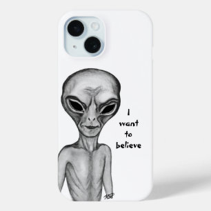 Graue Alien, ich wollte zu glauben Case-Mate iPhone Hülle