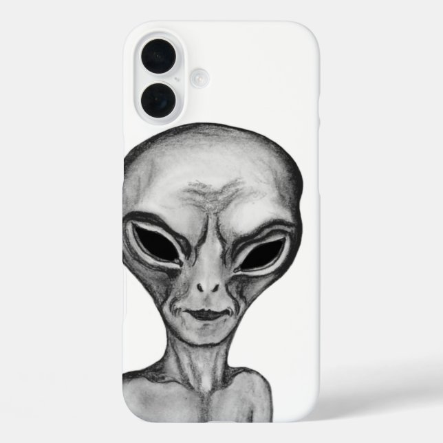 Graue Alien, ich wollte zu glauben Case-Mate iPhone Hülle (Rückseite)