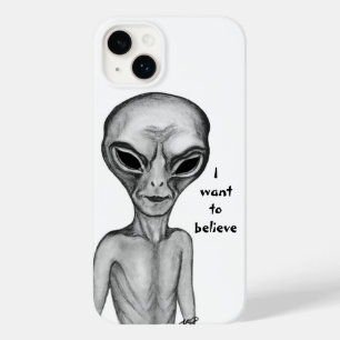 Graue Alien, ich wollte zu glauben Case-Mate iPhone 14 Plus Hülle