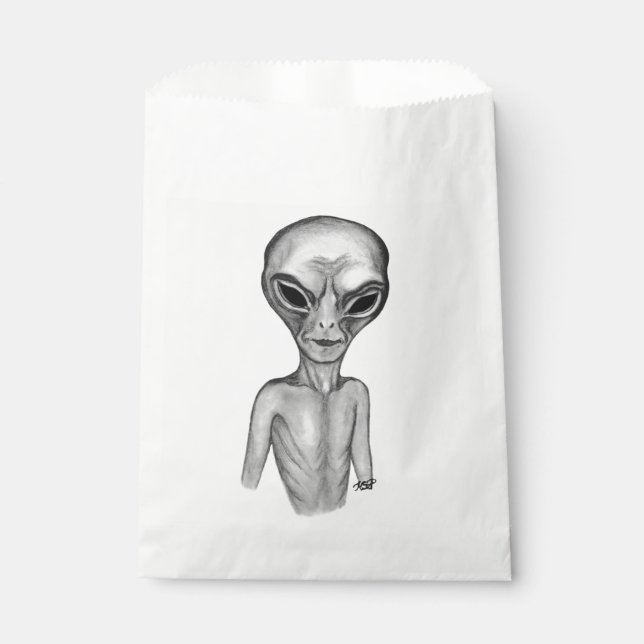 Graue Alien, ich wollte zu glauben Geschenktütchen (Vorderseite)