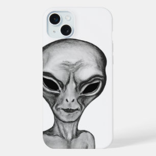 Graue Alien, ich wollte zu glauben iPhone 15 Plus Hülle