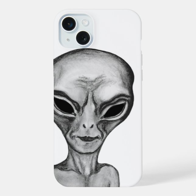 Graue Alien, ich wollte zu glauben iPhone Hülle (Rückseite)